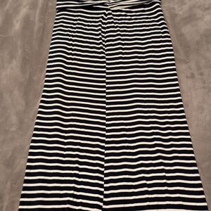 J. Crew Black and White Maxi Skirt